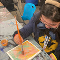 Load image into Gallery viewer, Tonichelle M. painting abstract artwork at OV Artworks Studio