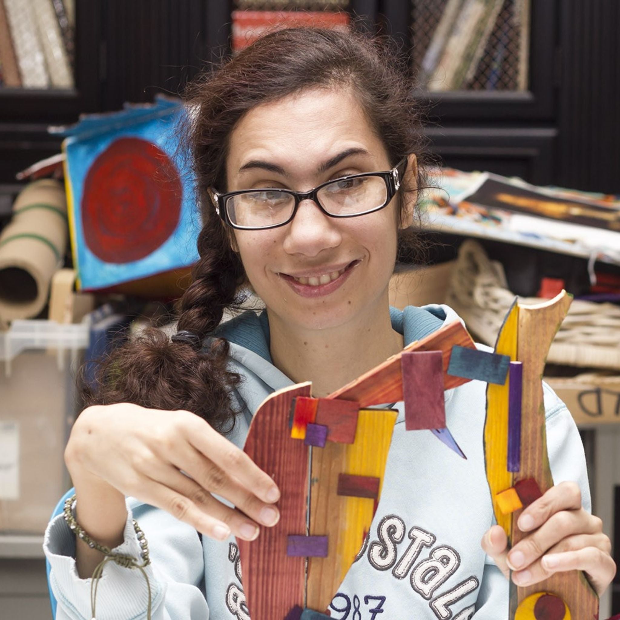 Bubbles 24 x 18 Painting by Vanessa S.