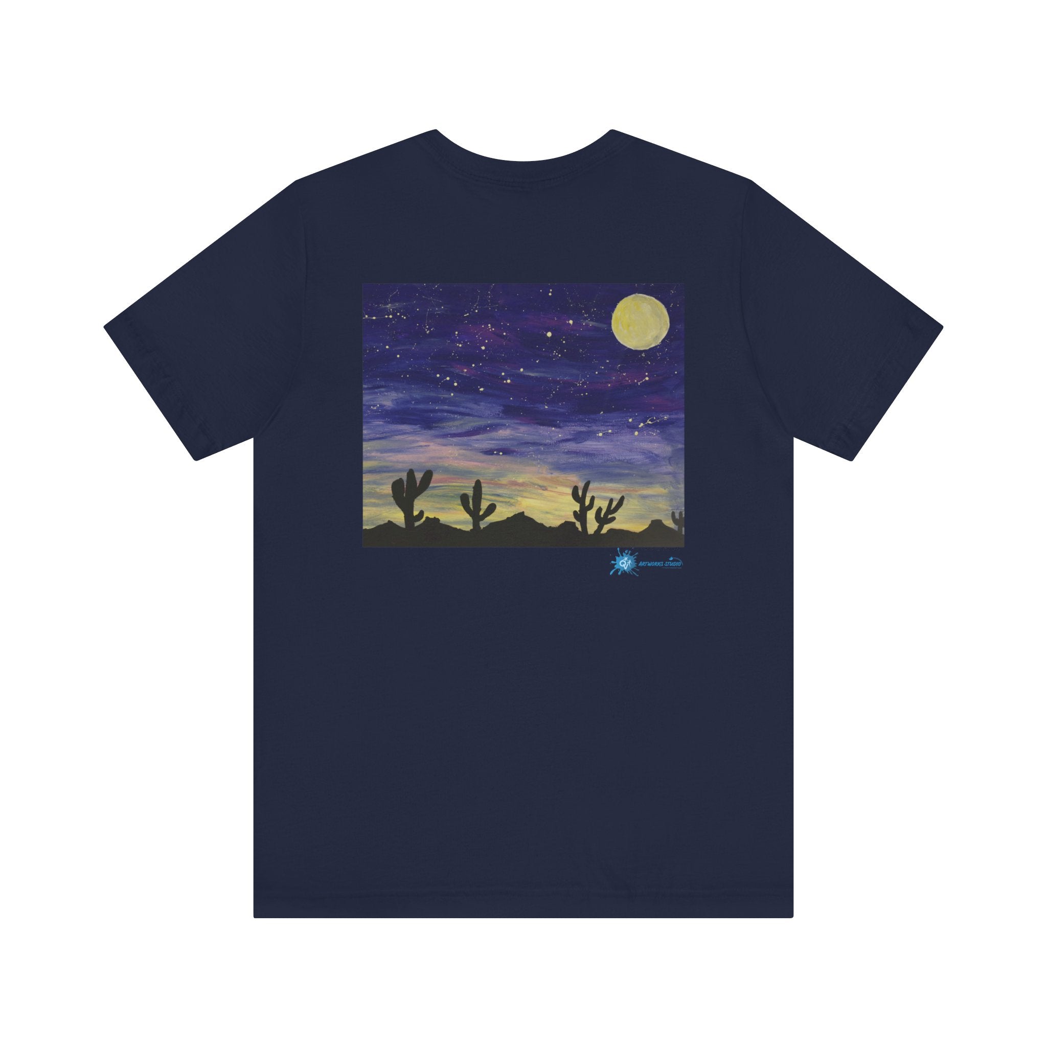 Colorful Oasis Desert by Bonnie M. Unisex Jersey Short Sleeve Tee
