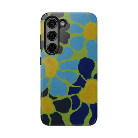 Blue Flowers By Kalei S. Tough Phone Cases