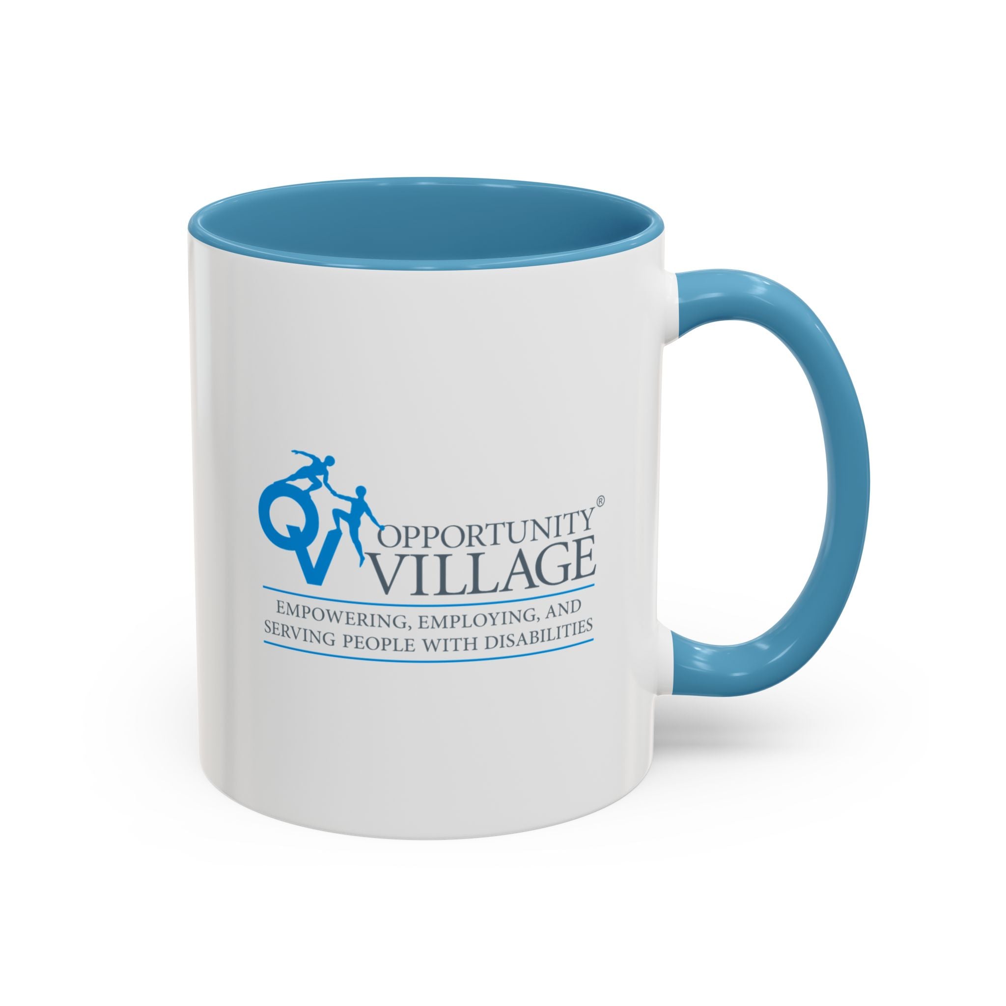 Opportunity Village Logo Accent Coffee Mug