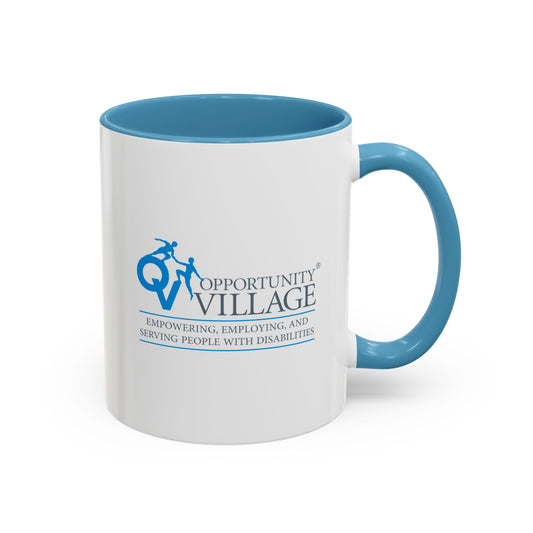 Opportunity Village Logo Accent Coffee Mug
