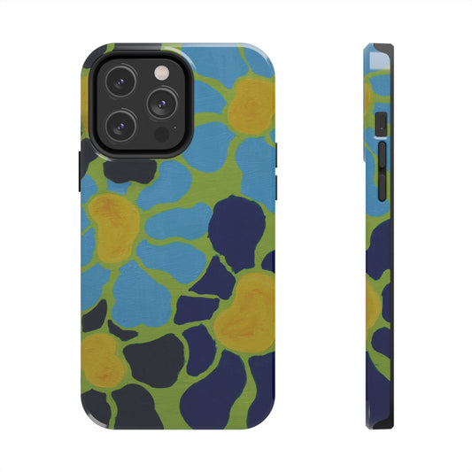 Blue Flowers By Kalei S. Tough Phone Cases