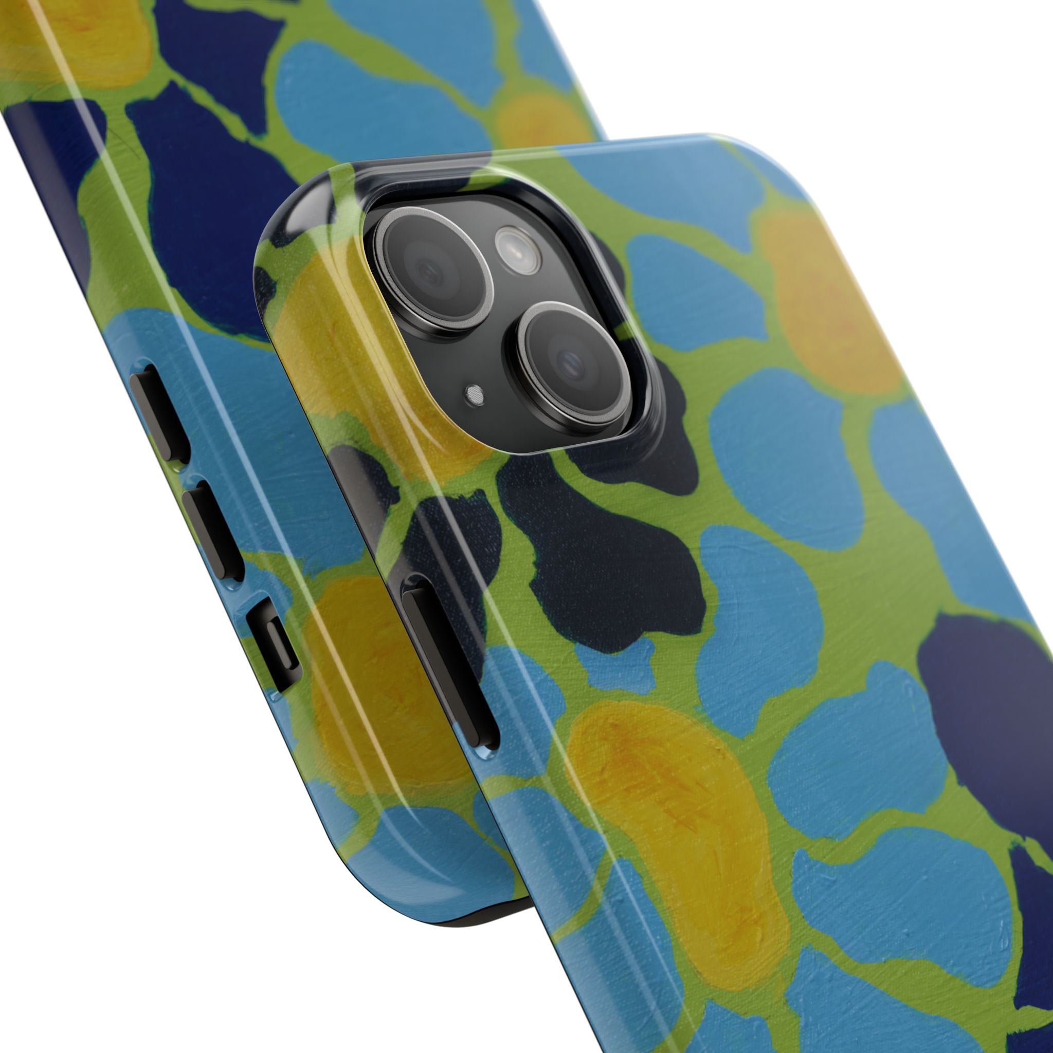 Blue Flowers By Kalei S. Tough Phone Cases