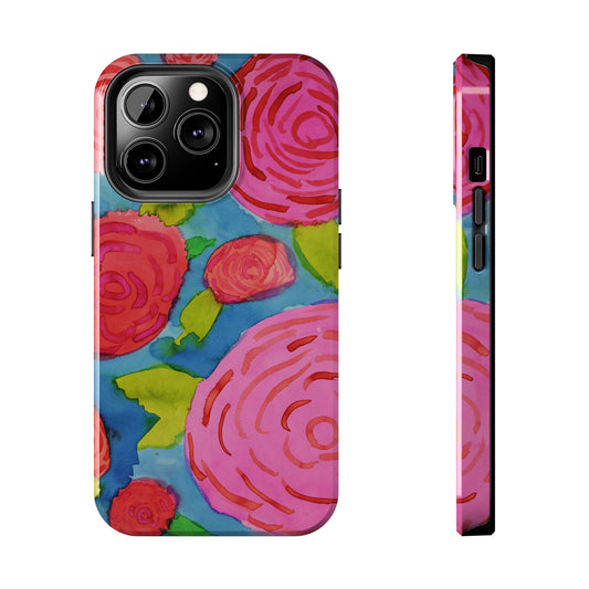 Spring Garden Roses By Chantale H. Tough Phone Cases