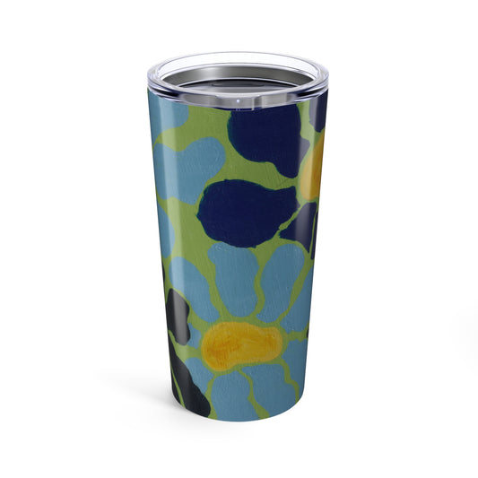 Blue Flowers By Kalei S. Tumbler 20oz