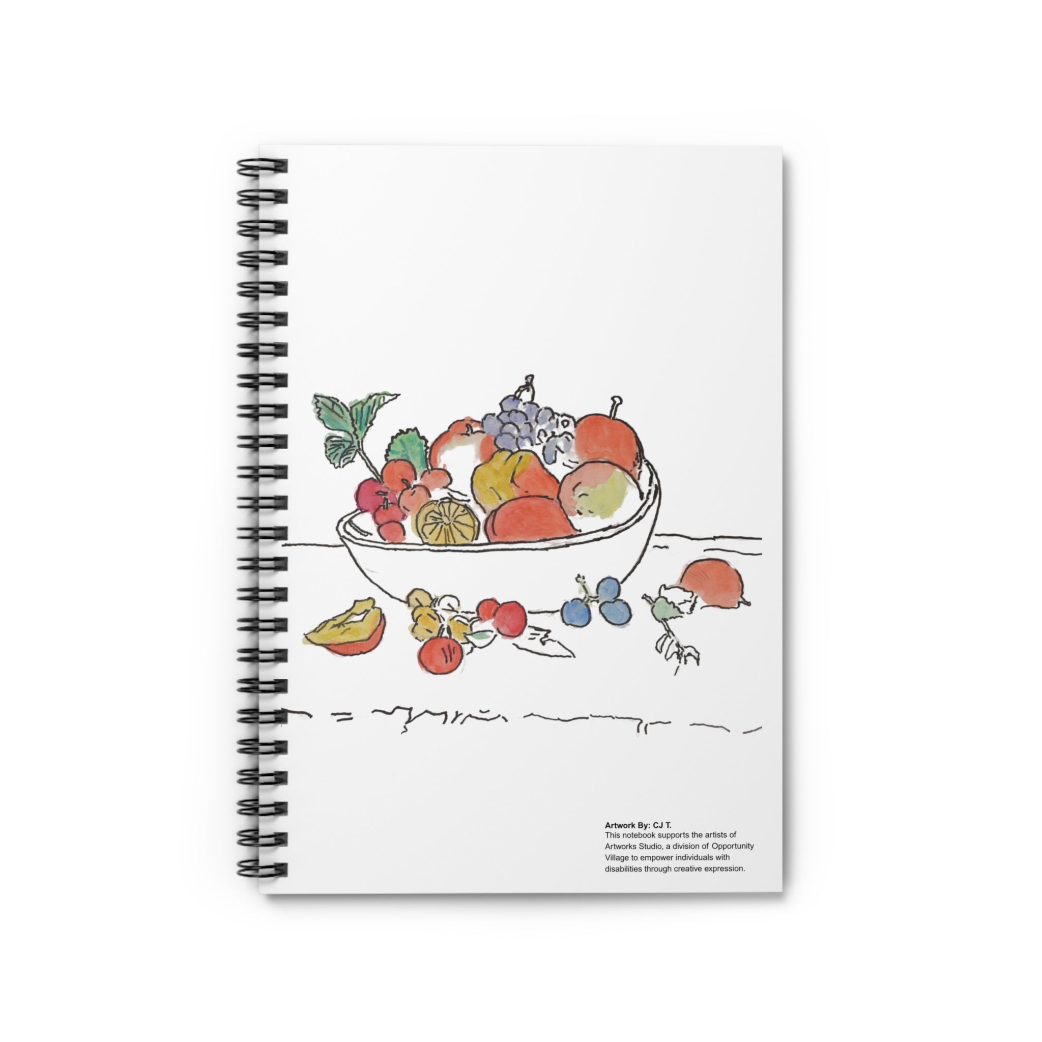 Healthy Habits by CJ T. 8x6 Spiral Notebook