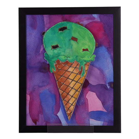 3D Ice Cream 11 x 9 Painting by Caesar G.