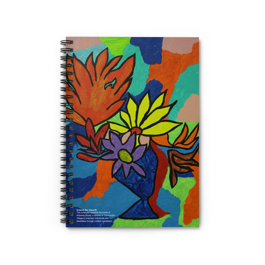 Flowers By Dana W. 8x6 Spiral Notebook