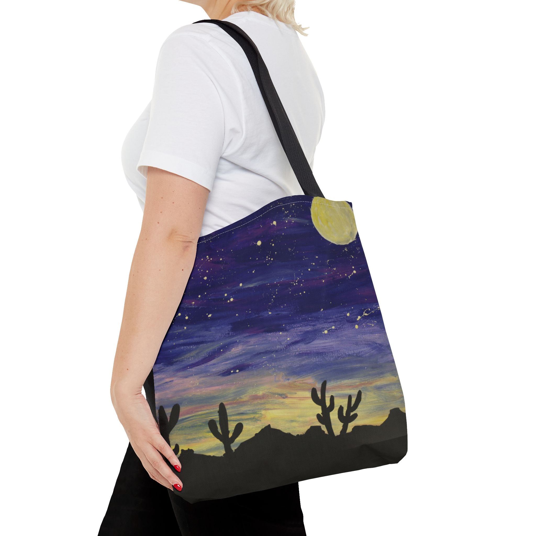 Colorful Oasis Desert By Bonnie M. Printed Tote Bag