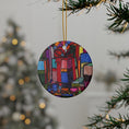 Load image into Gallery viewer, Disco Christmas by Donna C. Decorative Ceramic Ornament
