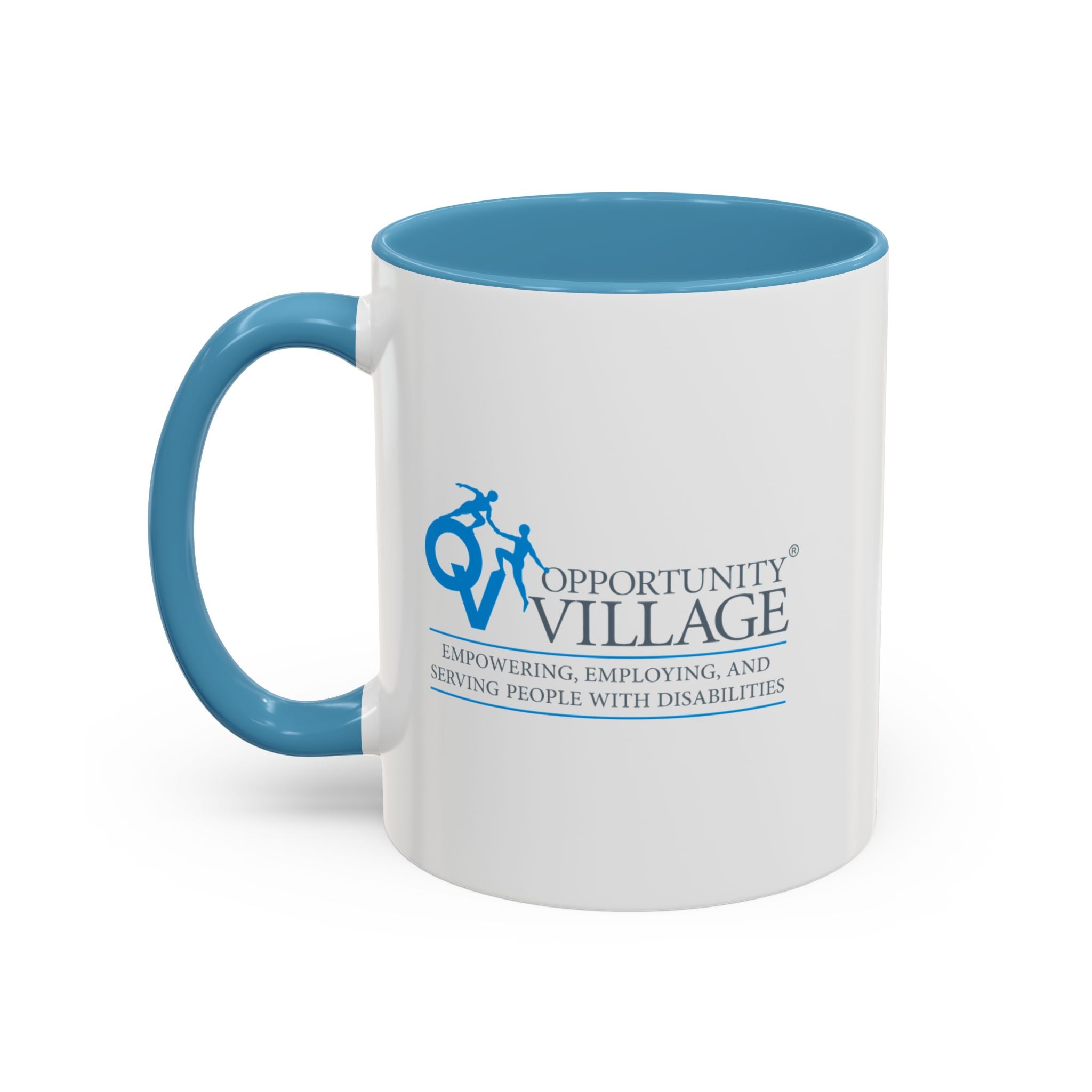 Opportunity Village Logo Accent Coffee Mug