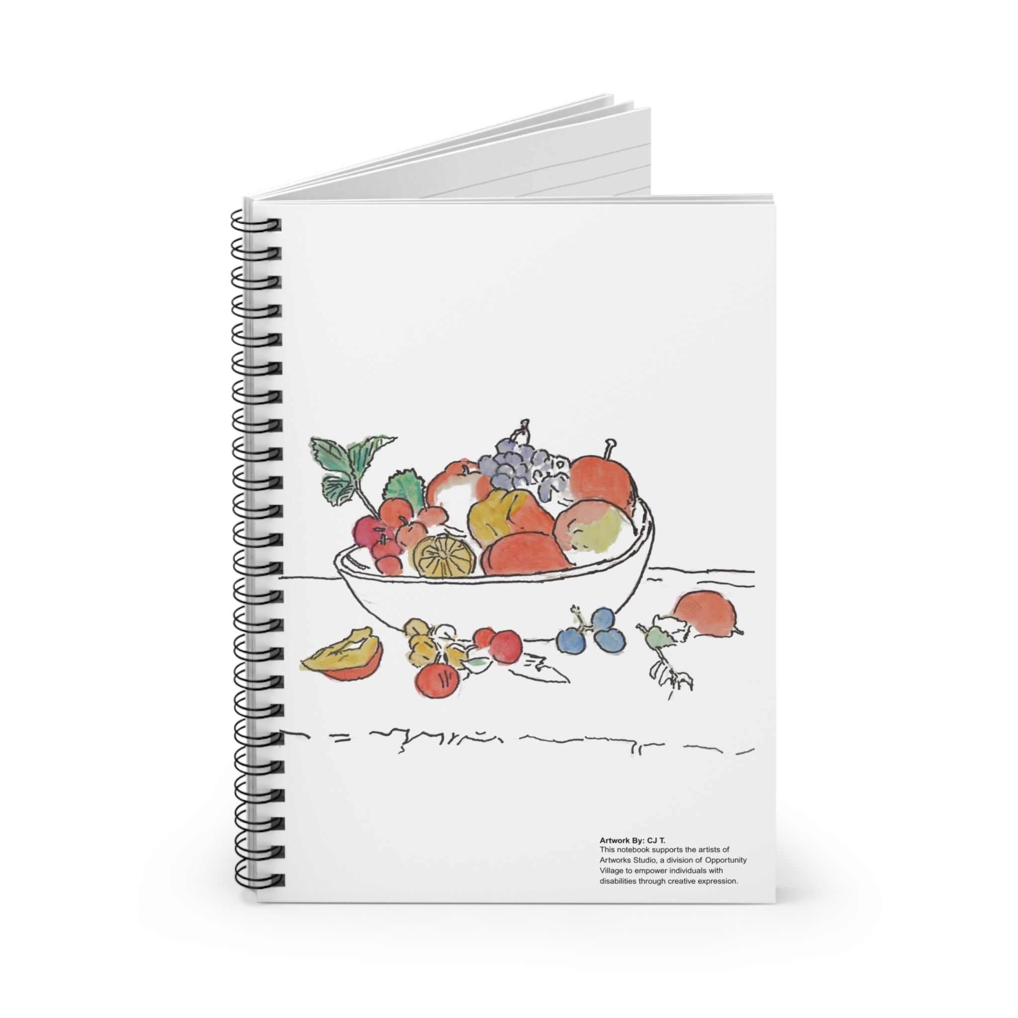 Healthy Habits by CJ T. 8x6 Spiral Notebook
