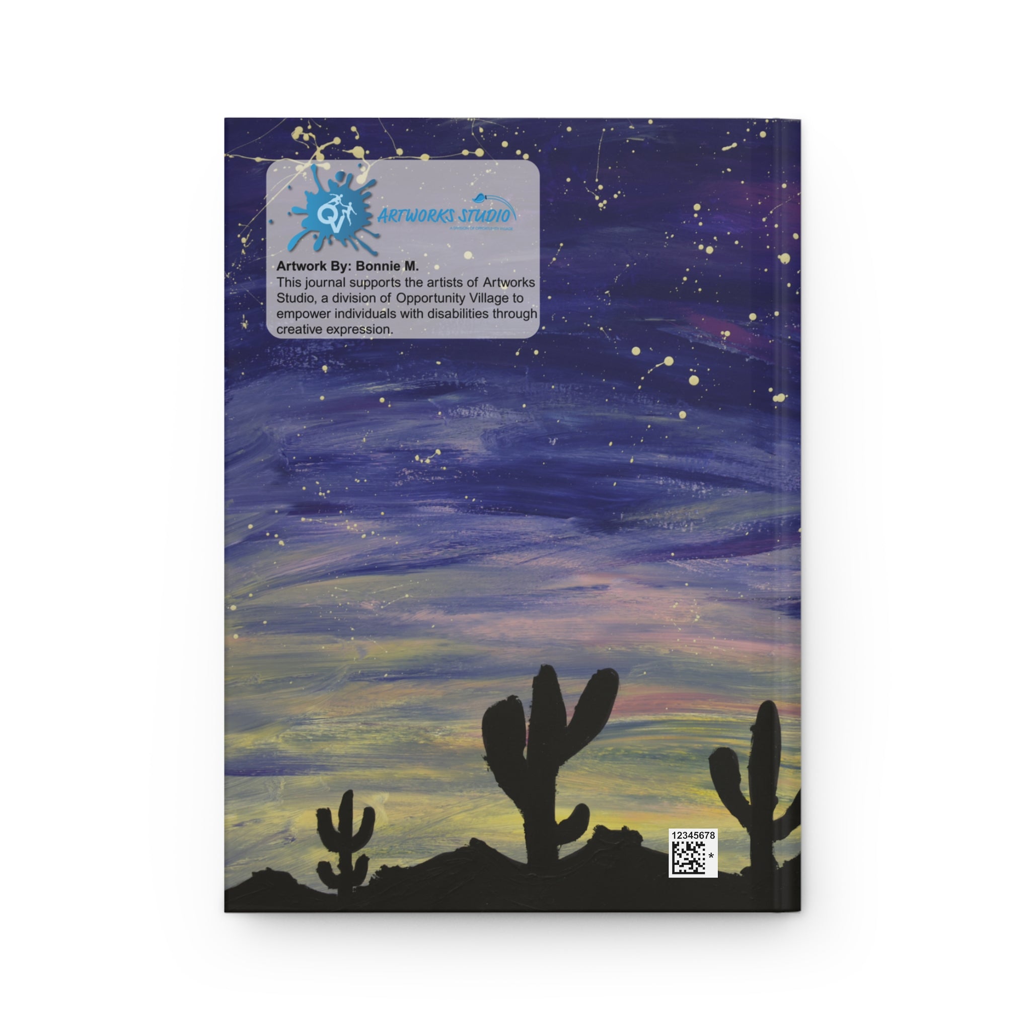 Colorful Oasis Desert By Bonnie M. Matte Hardcover Journal