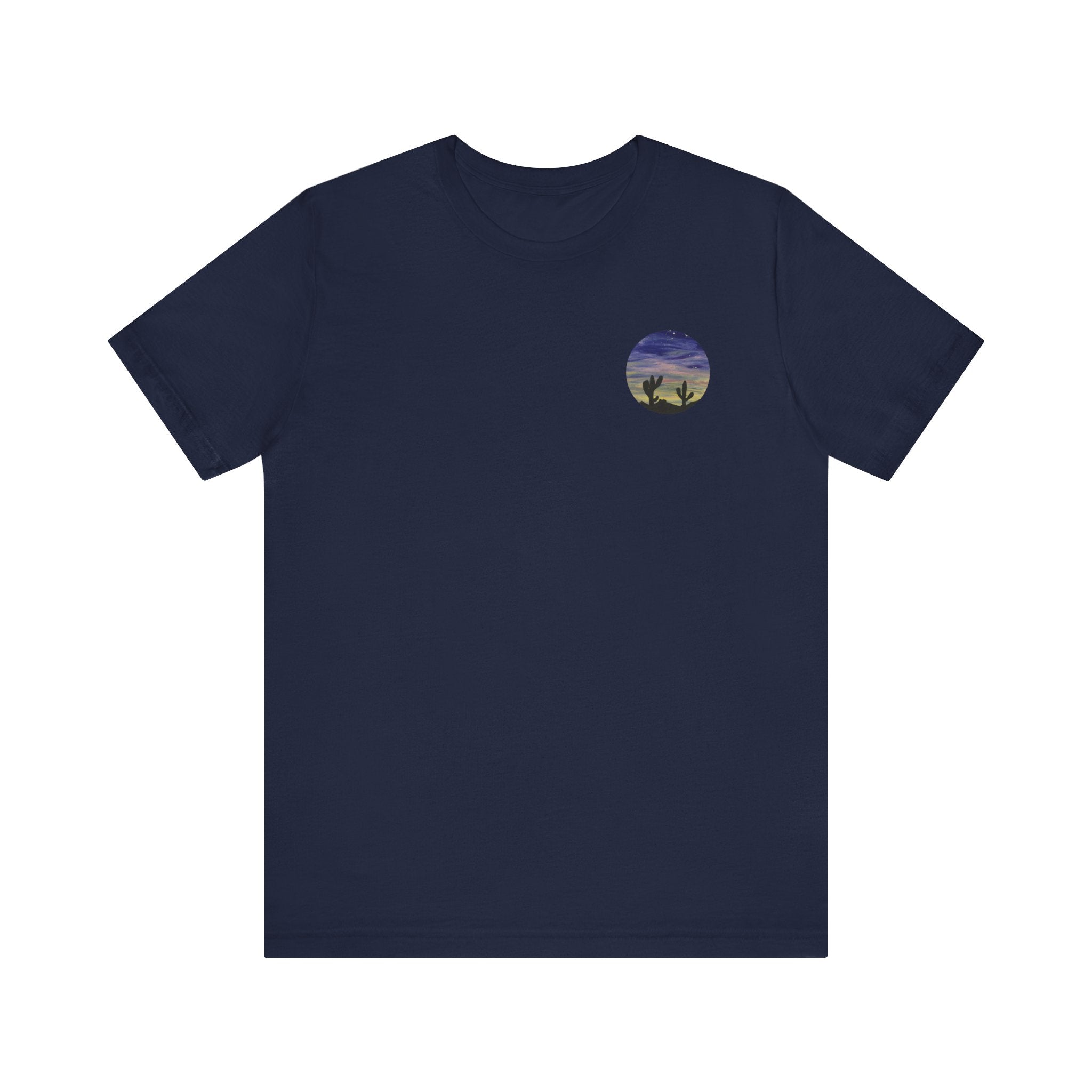 Colorful Oasis Desert by Bonnie M. Unisex Jersey Short Sleeve Tee