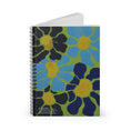 Load image into Gallery viewer, Blue Flowers By Kalei S. 8x6 Spiral Notebook
