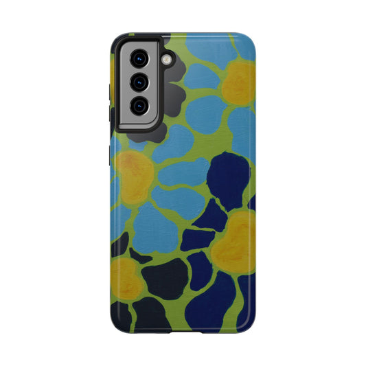 Blue Flowers By Kalei S. Tough Phone Cases