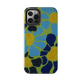 Load image into Gallery viewer, Blue Flowers By Kalei S. Tough Phone Cases
