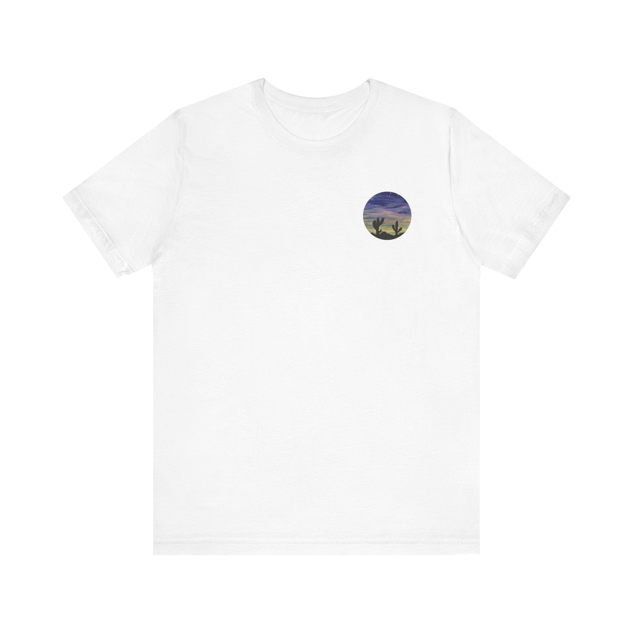 Colorful Oasis Desert by Bonnie M. Unisex Jersey Short Sleeve Tee