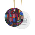 Load image into Gallery viewer, Disco Christmas by Donna C. Decorative Ceramic Ornament

