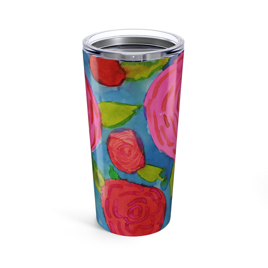 Spring Garden Roses By Chantale H. Tumbler 20oz