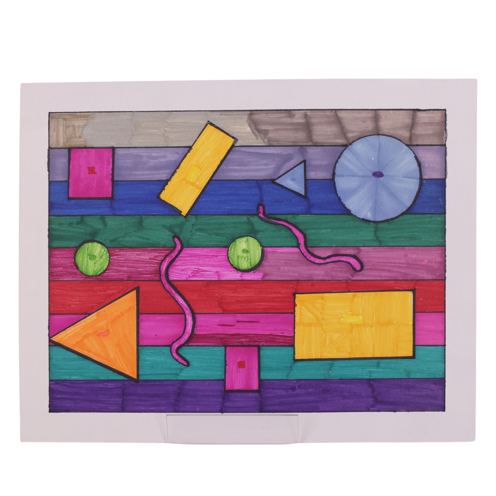 Shapes This Way 11 x 14 Drawing | Artworks Studio
