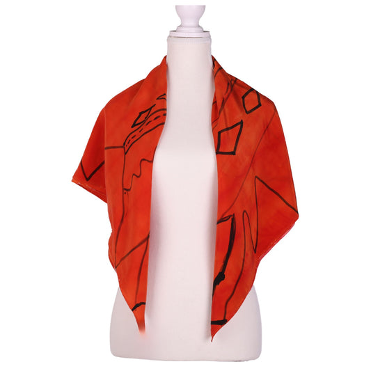 Off Into The Sunset 36 x 36 Scarf by Kimberly B.