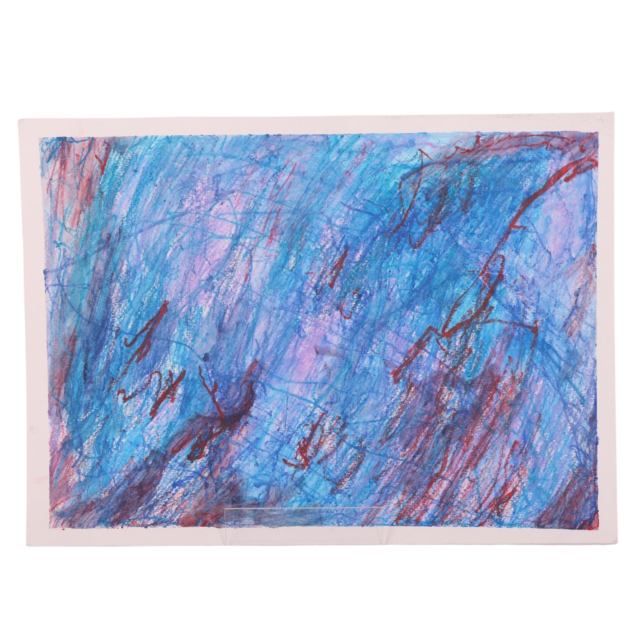 Purple And Red Sea 15 x 11 Mixed Media by Jason H.