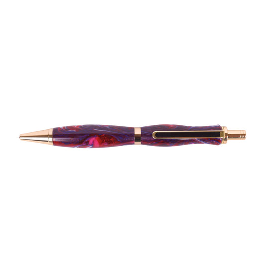 Acrylic Slimline  Black Ink Pen By Kristin A. 00170