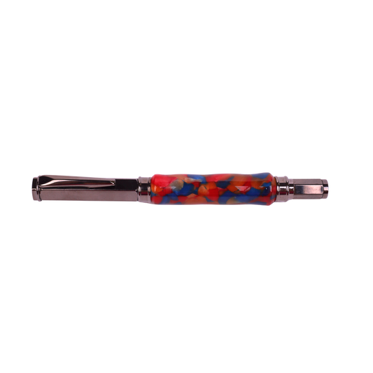 Acrylic Vertex Fountain Black Ink Pen By Dana W. 00141
