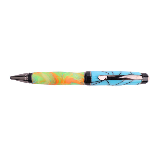 Acrylic Big Ben Twist Black Ink Pen By Kalei S. 00240