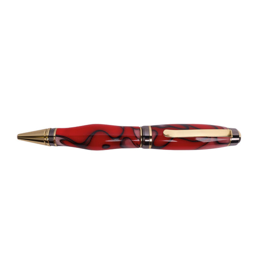 Acrylic Big Ben Twist Black Ink Pen By Michael B. 00217