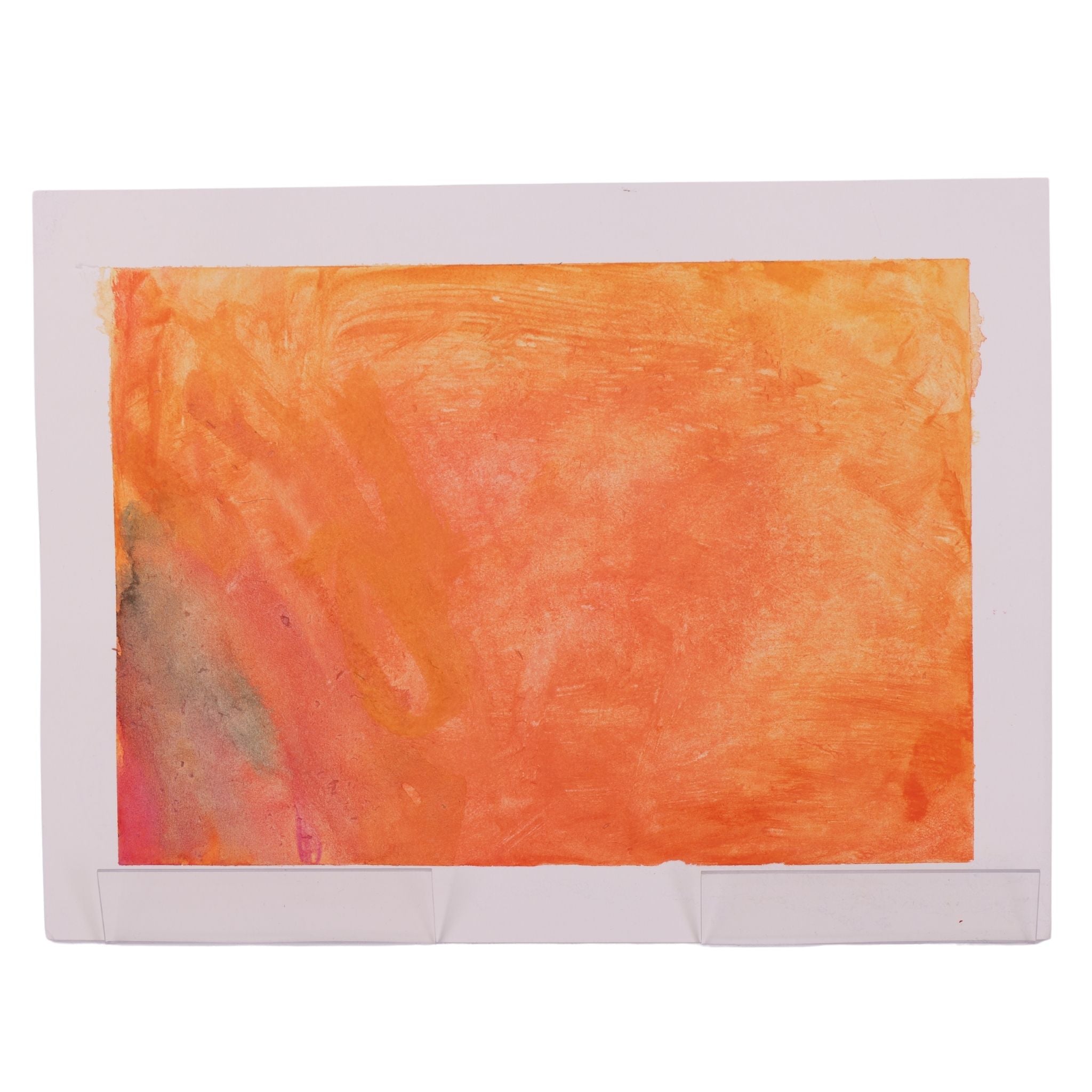 Apricot Escape 9 x 12 Mixed Media by Yvette J.