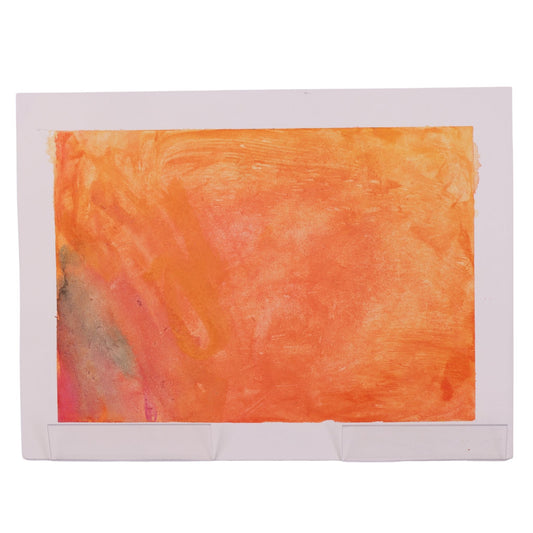 Apricot Escape 9 x 12 Mixed Media by Yvette J.
