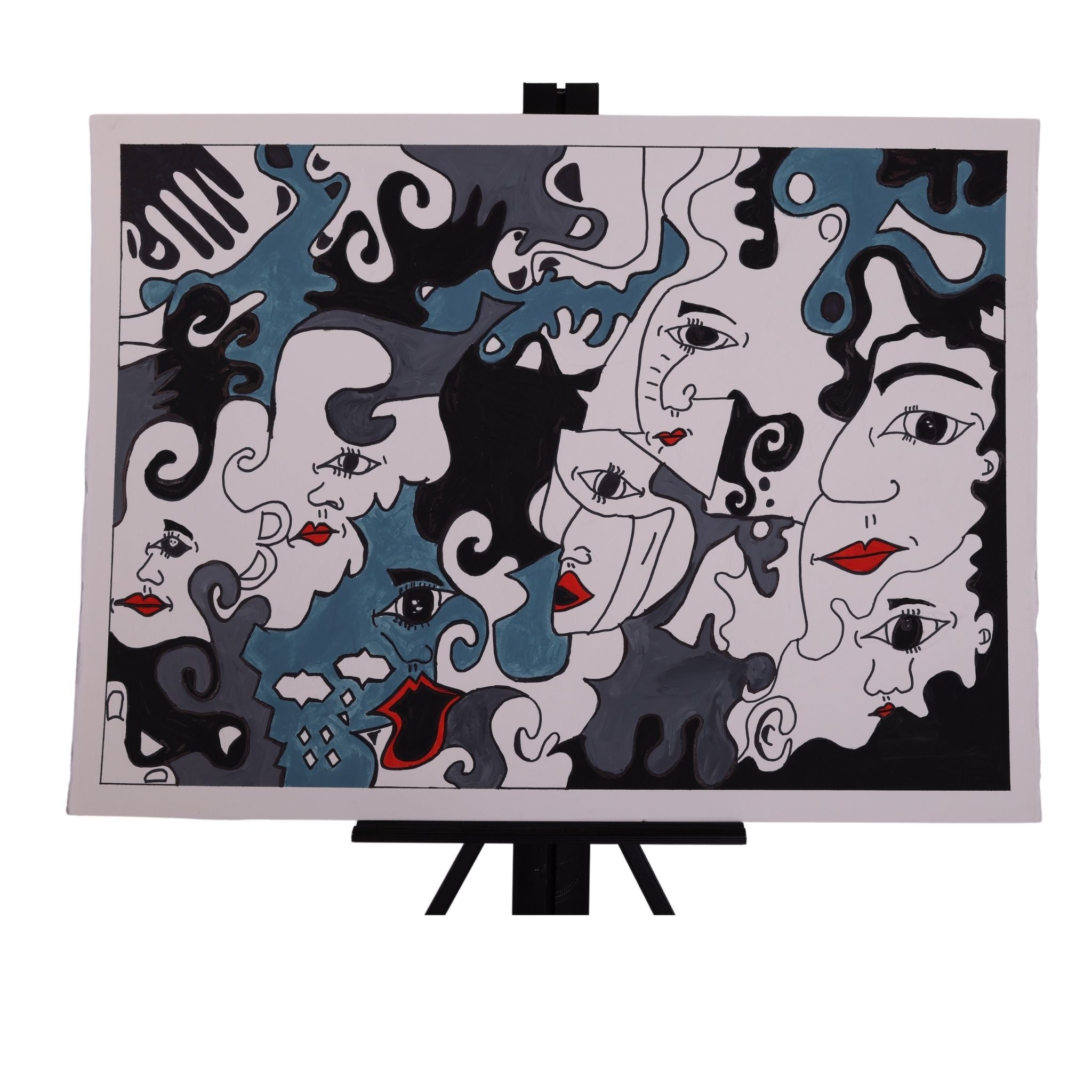 Attitude 30 x 22 Painting by Crezette M.
