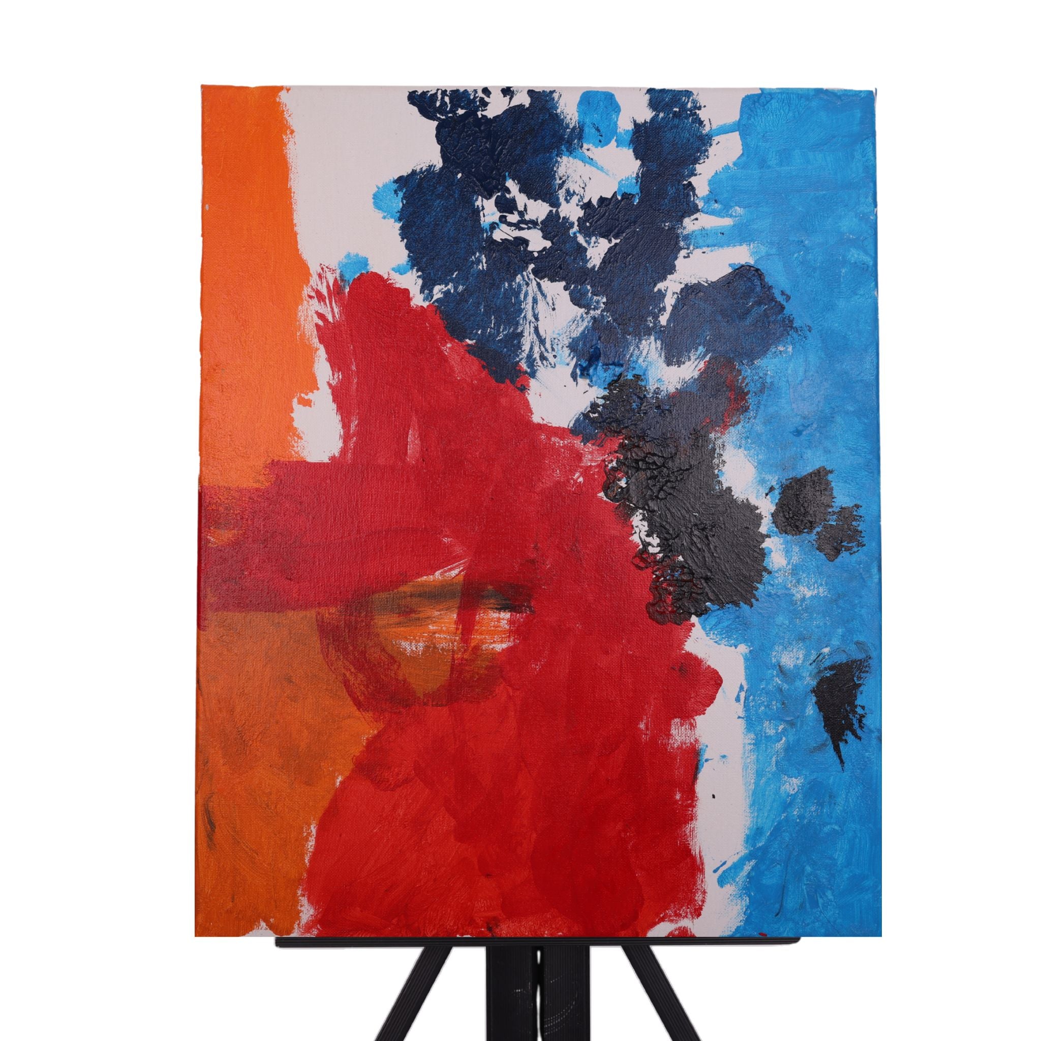 Black Angel Over Volcano 20 x 16 Painting by Terrance W.