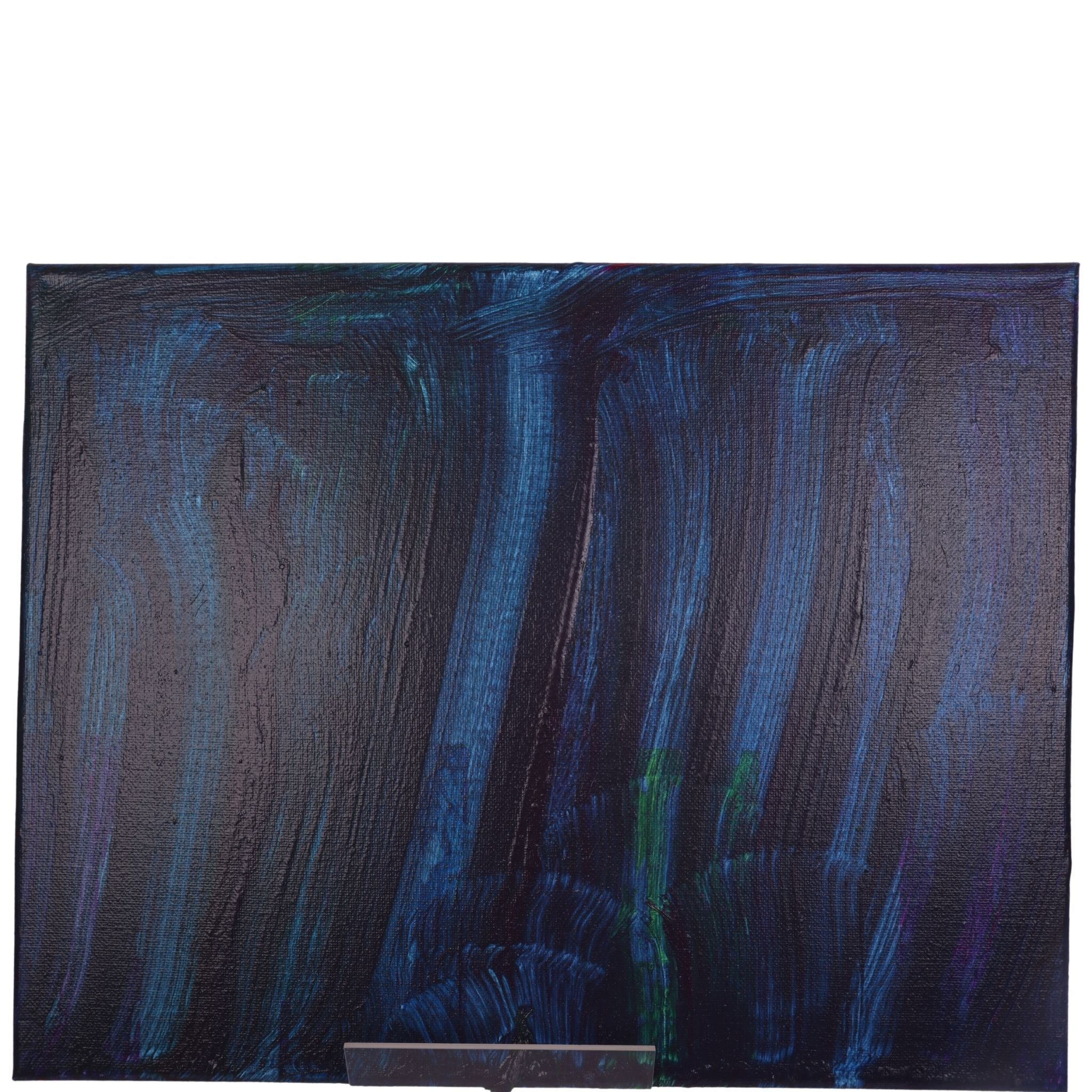 Blue2 14 x 11 Painting by Saleen M.