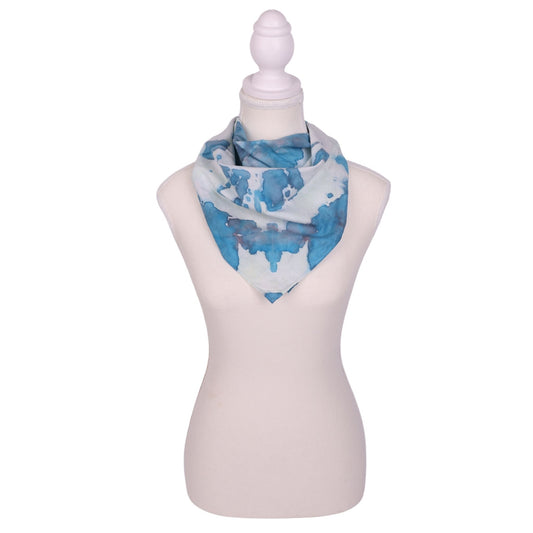 Blue Beauty 21 x 21 Scarf by Kat H.