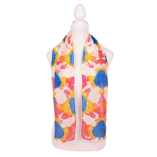 Blue Clown Nose 54 x 8 Scarf by Eden Y.