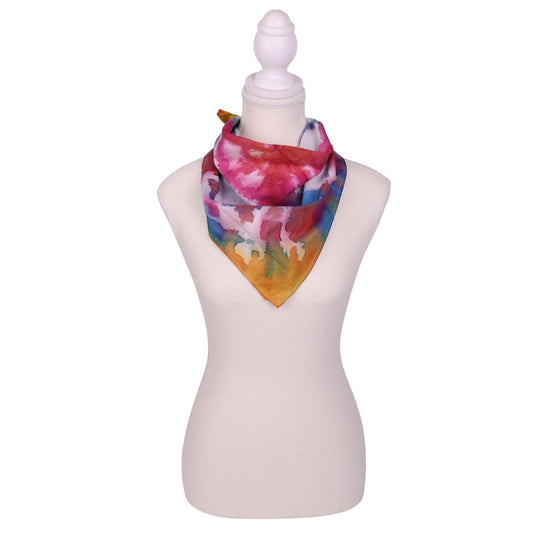 Bright Burst 21 x 21 Scarf by Chris G.
