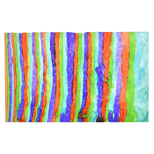 Bubbles and Stripes 16x10 Painting by Cory B.