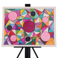 Load image into Gallery viewer, Camo Circle 18 x 24 Drawing by Sharen G.
