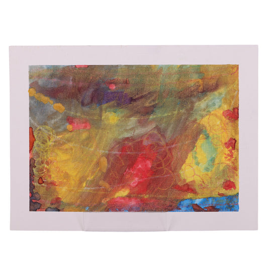 Camp Fire 9 x 12 Mixed Media by Yvette J.
