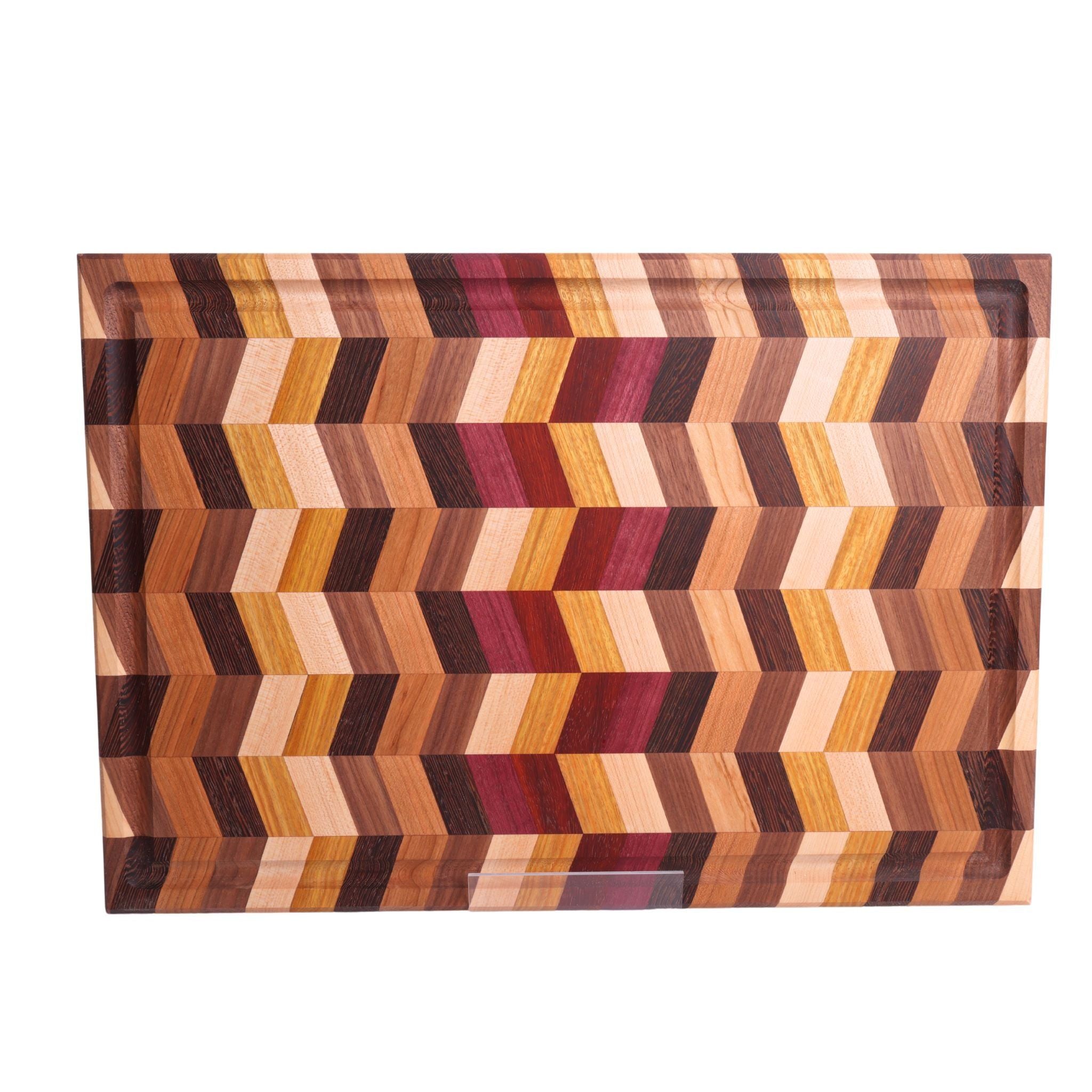 Chevron Cutting Board 17.5 x 12 By Jasmine M. 00134