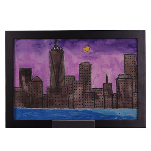City 13 x 9 Mixed Media by Caesar G.