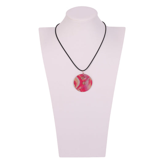 Clay and Wire Colorful Necklace by Jamie N.