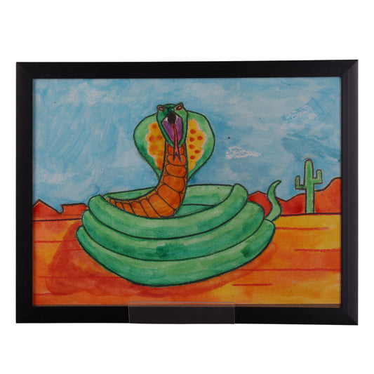 Cobra 10 x 13 Painting by Caesar G.