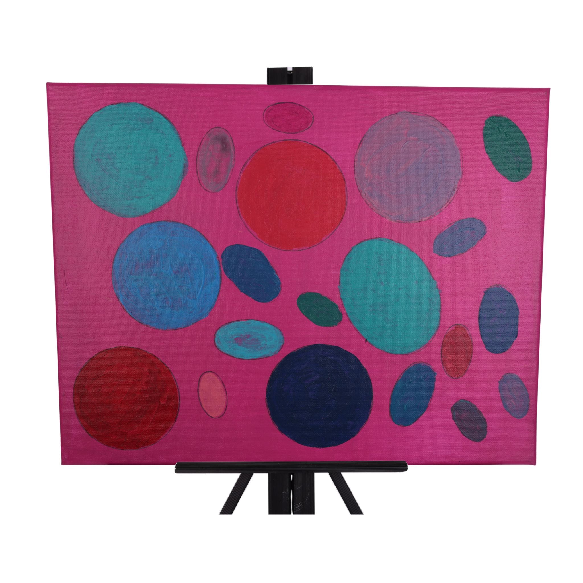 Color Bubble 19 x 11 Painting by Crezette M.