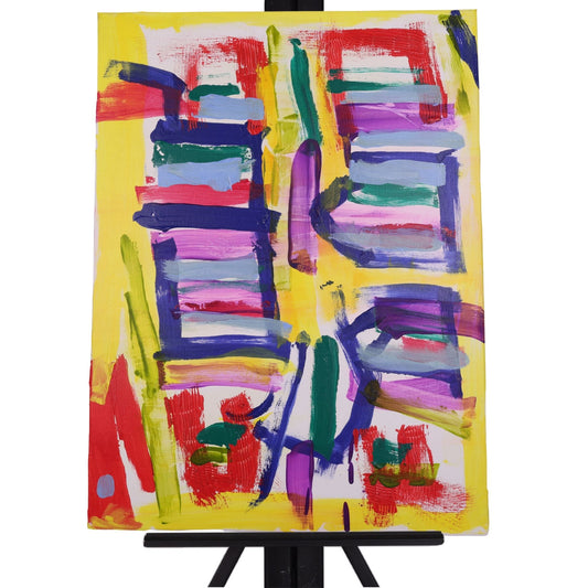 Colorful Window 18 x 24 Painting by Sean Mo.