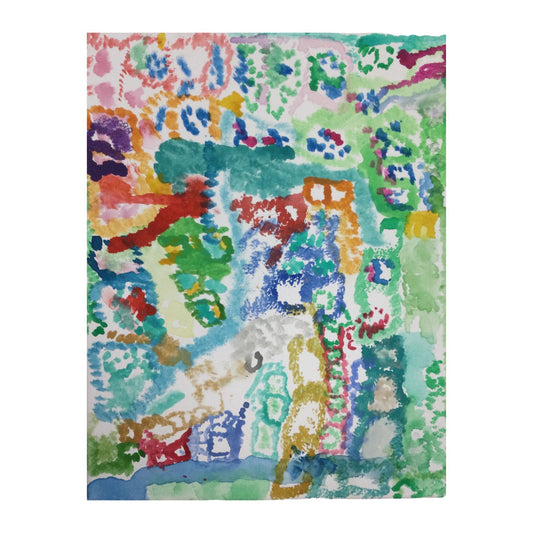 Colorful Abstract 2 11x14 Painting by Sean M.